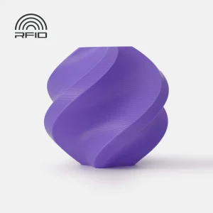 Filamento PLA Basic Purple Bambu Lab 1kg. Produto disponível com ou sem bobina reutilizável, compatível com sistemas AMS para impressoras 3D.