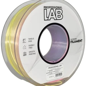 Rolo de filamento PLA SILK Rainbow Light Color Professional Lab 1kg 1.75mm multicor pastel
